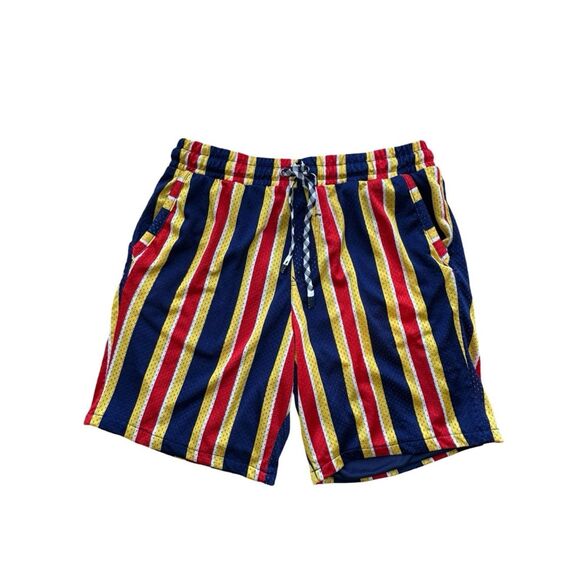 Drill Clothing Company Other - DRILL CLOTHING CO. Red Blue & Yellow Graphic Shorts Size Large